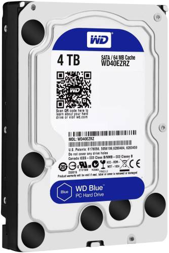 Hard disk desktop western digital blue 4tb sata3 5400 rpm 64mb 3.5 