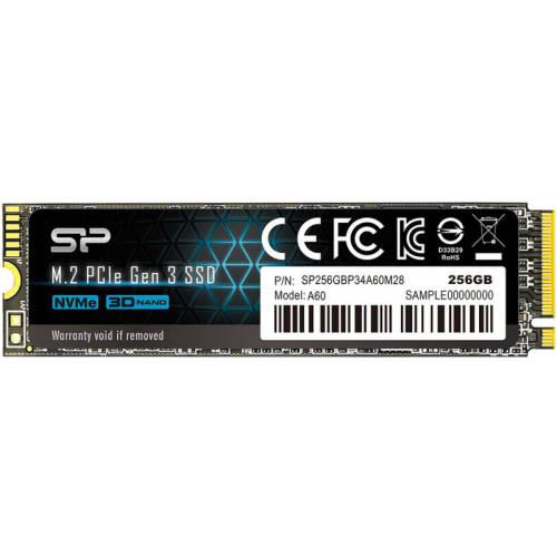 Hard disk ssd silicon power p34a60 256gb m.2 2280