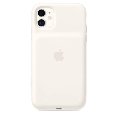 Husa cu acumulator apple smart battery case pentru iphone 11 - soft white