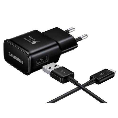 Incarcator retea samsung fast charger cablu usb type-c detasabil black