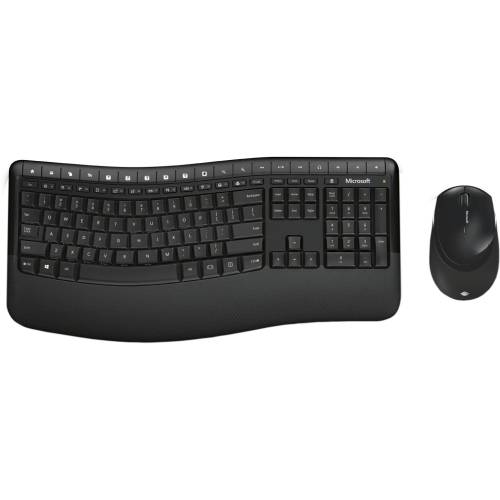 Kit tastatura & mouse microsoft wireless comfort desktop 5050 black