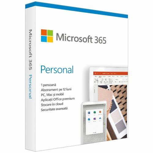 Microsoft 365 personal engleza 1 an 1 utilizator licenta electronica