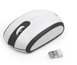 Mouse gembird wireless optical1200 dpi nano usb black-white