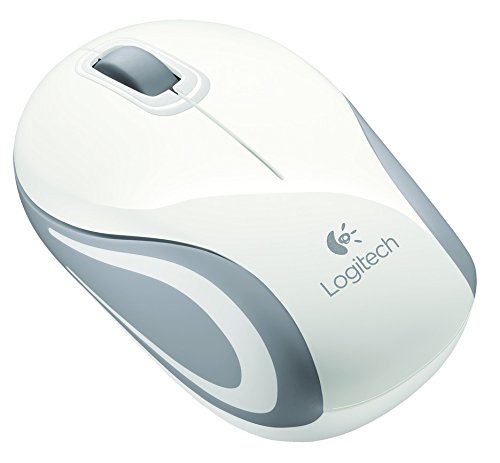 Mouse wireless logitech mini mouse m187 white