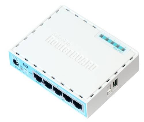 Router mikrotik hex 5x1000mbps-rj45 cpu: dual-core 880mhz ram: 256mb microsd slot