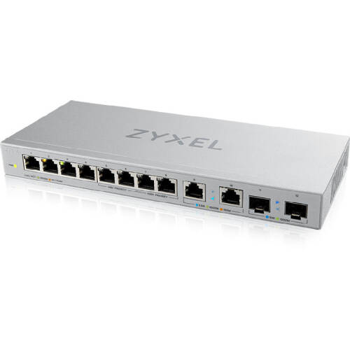 Switch zyxel xgs1010-12 fara management fara poe 8x1000mbps-rj45 2x2500mbps-rj45 2xsfp+