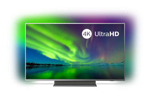 Televizor led philips smart tv 55pus7504/12 139cm 4k uhd hdr ambilight argintiu