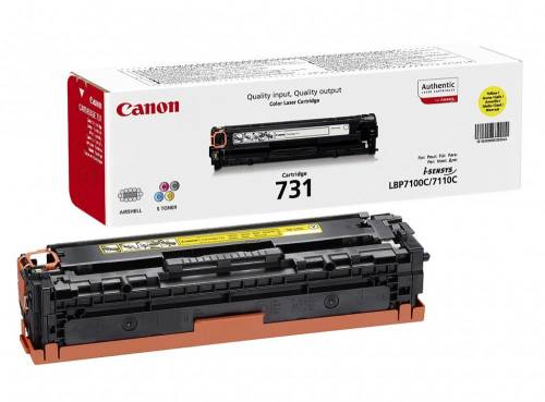 Canon Toner crg731y yellow for lbp7100c lbp7110c (1.500 pages based on iso/iec 19798)