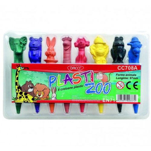 Creion color 8 plasti zoo cc708a
