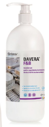 Davera f b 1l - dezinfectant pentru suprafete rtu pentru restaurante cantine si alte locuri publice de servire a mancarii