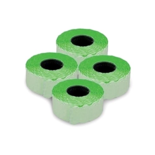 Etichete autoadezive pentru marcatoare 22 x 12 mm 1500 bucati/rola verde fluorescent