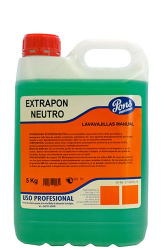 Extrapon neutro-detergent pentru spalarea manuala a vaselor 5l asevi