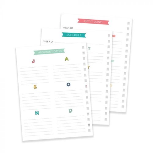 Home planner pukka pads 4 separatoare calendar 12 luni nedatat 183 stickere pagini organizare
