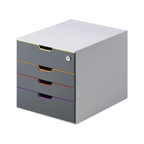 Organizator documente durable varicolor cu 4 sertare