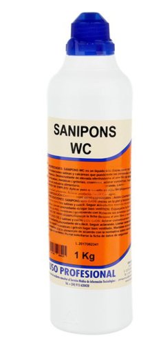 Sanipons-wc-detergent dezincrustant pentru wc si grupuri sanitare asevi 1l