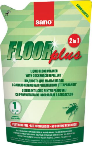 Sano floor plus refill manual 750ml detergent pardoseala