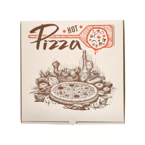 Set de 50 bucati cutie pizza 28x28x3.5 cm alba
