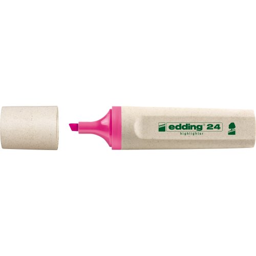 Textmarker edding ecoline varf retezat 2-5 mm roz