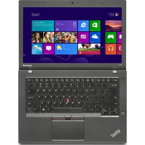 Laptop lenovo thinkpad t450, intel core i5-5300u, 2.30 ghz, hdd: 256 gb ssd, ram: 8 gb, video: intel hd graphics 5500, webcam, 14