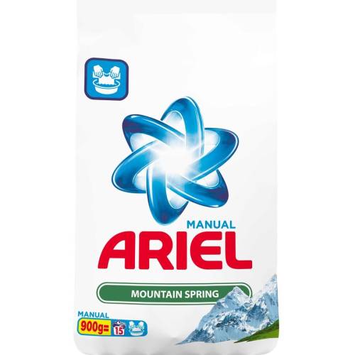 Ariel detergent manual mountain spring 900 g