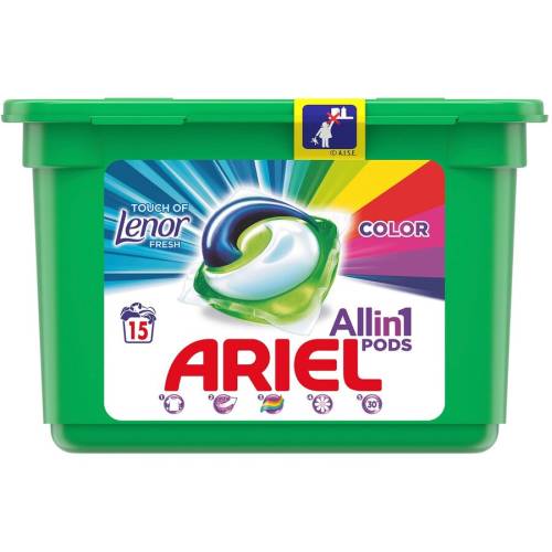 Ariel gel capsule pods touch of lenor 15*27 ml