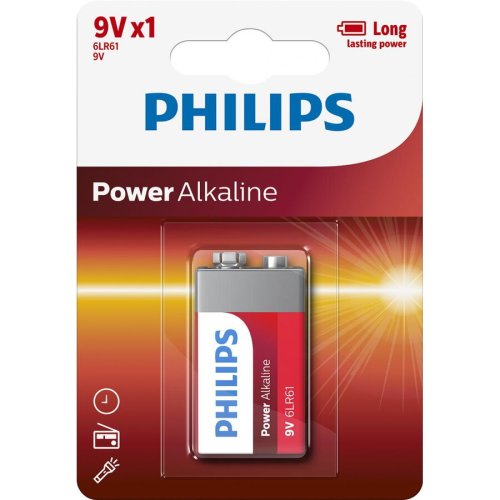 Philips Baterie power alkaline 9v 1buc blister