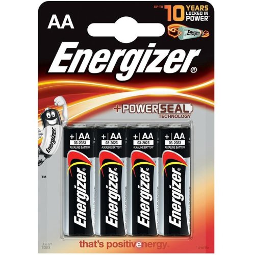 Energizer Baterii alcaline power seal, aa, lr6, 1.5v, 4 pcs