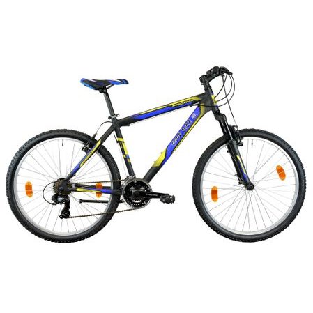 Bicicleta mtb 26 proxima, black/blue/yellow, 46cm/s-m