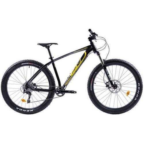 Bicicleta pegas mtb fat bike drumuri grele pro 18.5, negru/galben