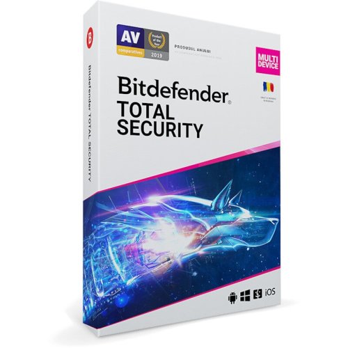 Bitdefender total security 2021, 3ani/5pc, licenta electronica