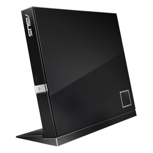Blu-ray writer extern asus sbw-06d5h, bd-r 6x, compatibil mac, suport m-disc, design tip stand, cablu usb type c inclus, negru