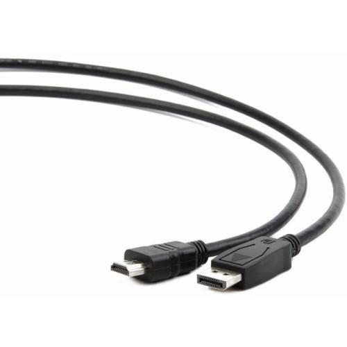 Cablu video gembird displayport male - hdmi male, 1.8m, negru