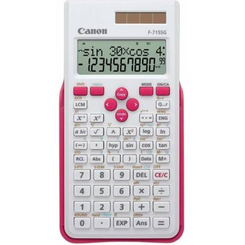 Calculator de birou canon f-715sg, 16 digit, alb-magenta