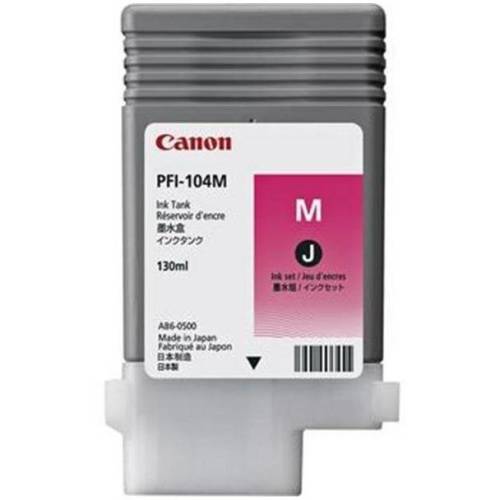 Canon dye ink tank pfi-104 magenta, for ipf65x, ipf75x, ipf76x, 130 ml