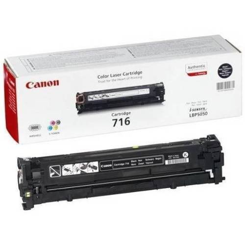Canon toner crg716bk, toner cartridge for lbp5050, lbp5050n (2300 pgs) cr1980b002aa