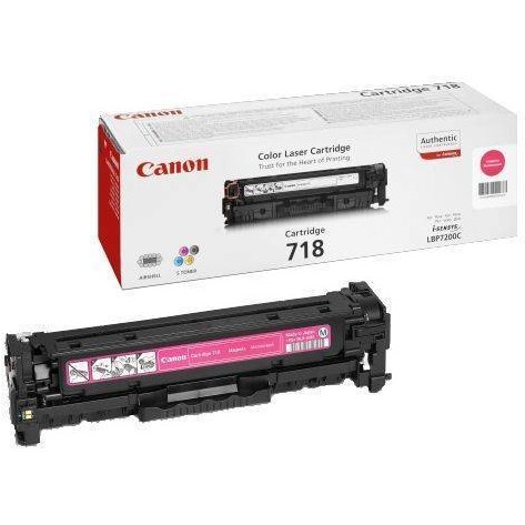 Canon toner crg718m, toner cartridge for lbp-7200cdn (2.900 pgs, 5%) cr2660b002aa