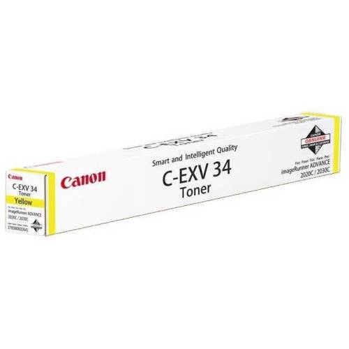 Canon toner yellow cexv34 for ir advance c2020/2030 yield 19k cf3785b002aa