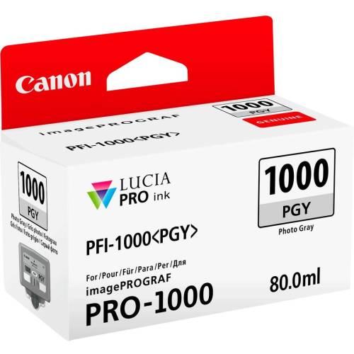 Cartus cerneala canon pfi-1000pgy , photo grey