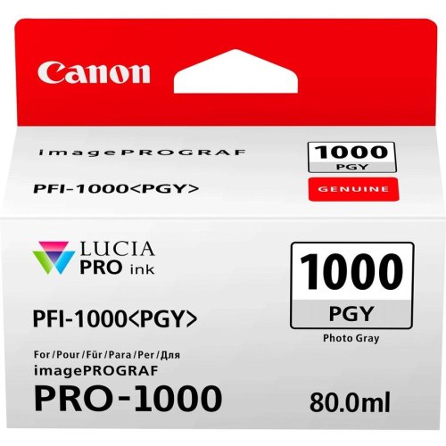 Canon Cartus cerneala lucia pro pfi-1000 photogrey pentru imageprograf pro-1000