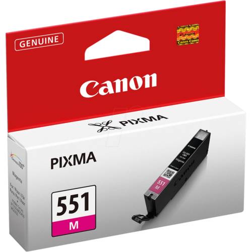 Canon Cartus cli-551m magenta ink tank pentru ip7250/ mg5450/ mg6350 bs6510b001aa