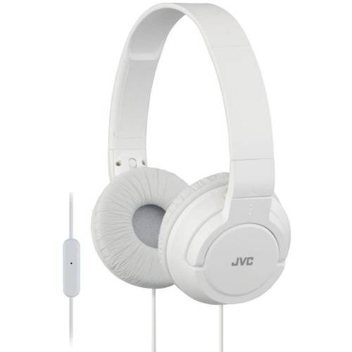 Jvc Casti audio cu banda ha-sr185-w, tip dj, ultrausoare, control telefon, alb