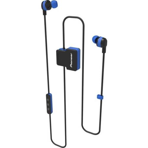 Casti audio in-ear clipwear active pioneer se-cl5bt-l, bluetooth, rezistente la pulverizare ipx4, albastru