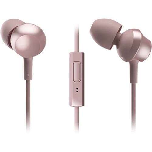 Casti in-ear panasonic rp-tcm360e-p, microfon, roz