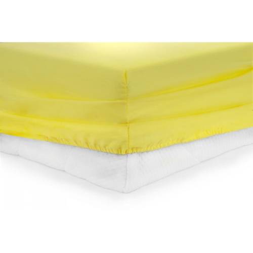 Cearsaf de pat cu elastic hr-zsheet-140ylw, 140 x 200 cm, galben