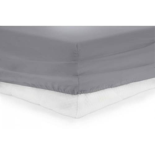 Cearsaf de pat cu elastic hr-zsheet-180grey, 180 x 200 cm, gri