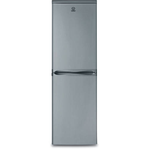 Combina frigorifica indesit caa 55 nx, 234 l, 174 cm, 3 rafturi, clasa a+, argintiu