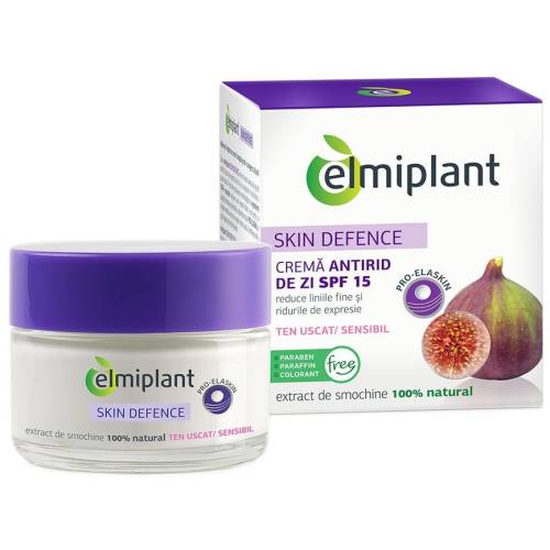 Crema antirid de zi elmiplant skin defence 35+ pentru ten uscat/sensibil, 50 ml