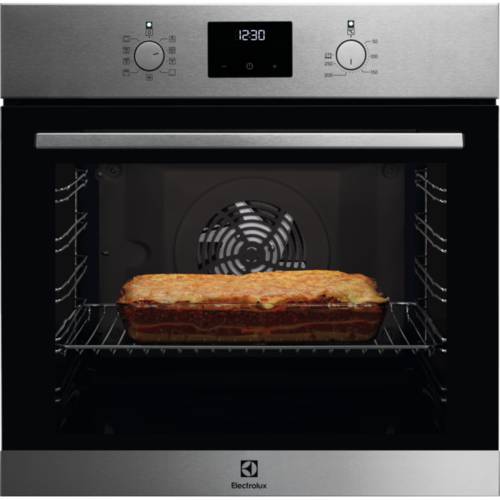 Cuptor electric multifunctional electrolux seria 600 eof3c50tx, 9 functii, 72 l, surround cook, grill, convectie, timer, clasa a, inox