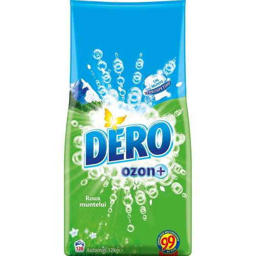 Detergent automat dero ozon+ roua muntelui, 120 spalari, 12 kg