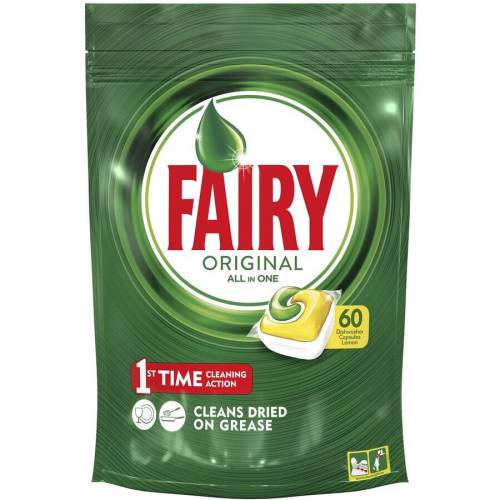 Detergent de vase capsule fairy all in one 60 bucati